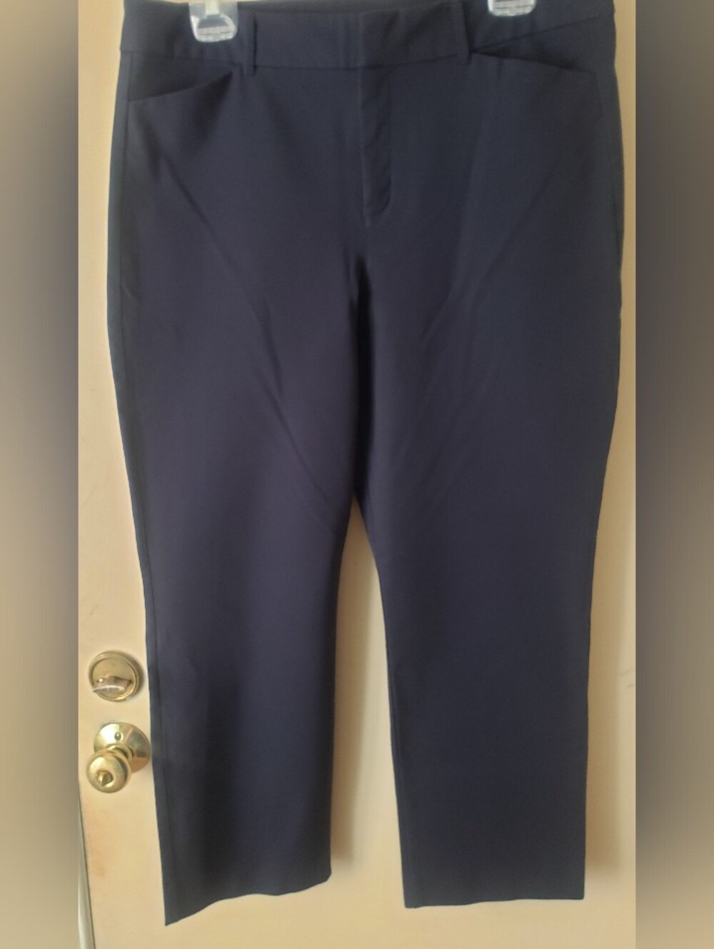 Old Navy Women's Pixie Straight High Rise Pant, Navy, Size 14